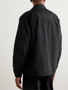 Stone Island - Logo-Appliquéd Garment-Dyed Crinkled-Shell Jacket - Black