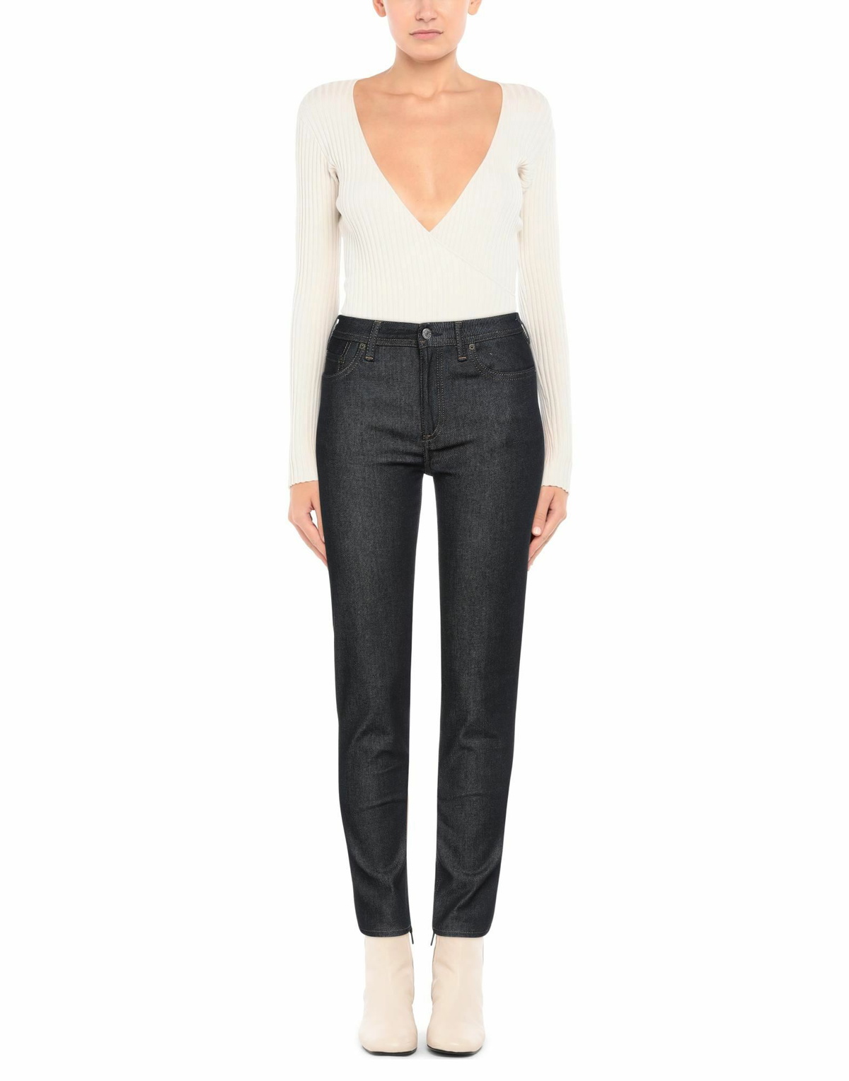 Acne Studios Blå Konst Womens Jeans in Blue