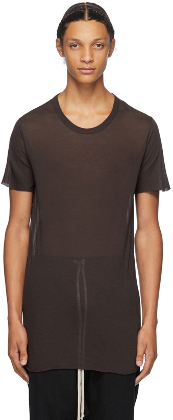 Photo: Rick Owens Burgundy Basic T-Shirt