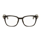 Yohji Yamamoto Black and Silver Square Glasses