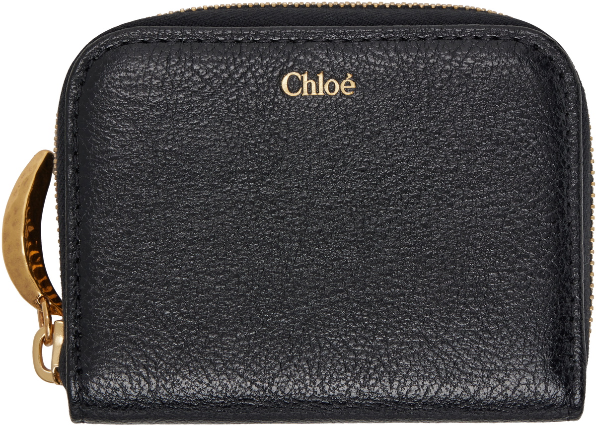 【CHLOE】ブラック Banana ジップウォレット Chloé Black Banana Zipped Wallet Chloe
