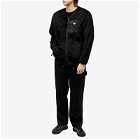 Danton Men's High Pile Fleece V Neck Jacket in Black