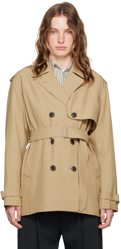 Photo: rag & bone Beige Beverly Cropped Trench Coat