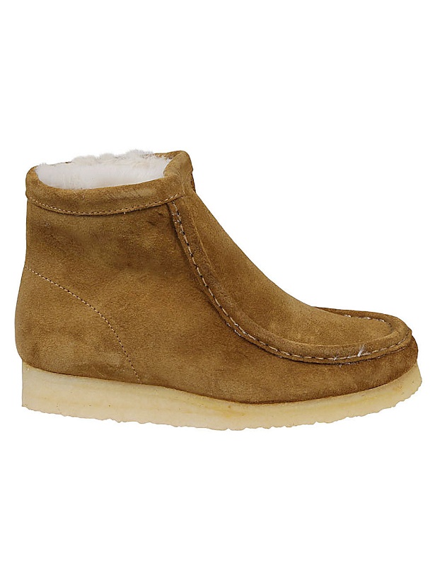 Photo: CLARKS - Wallabee Hi Suede Leather Boots