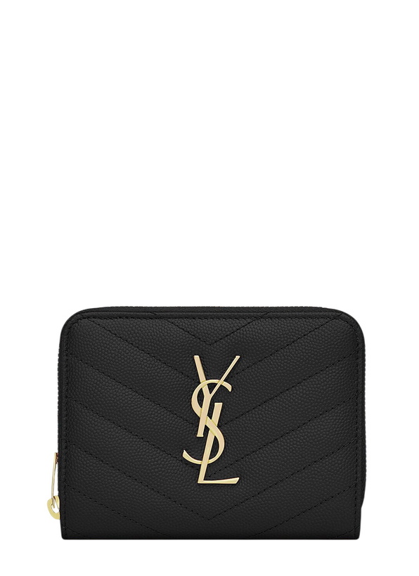 Photo: Saint Laurent Matelassé Compact Wallet