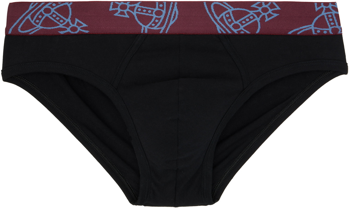 Vivienne Westwood Two-Pack Black Cotton Briefs