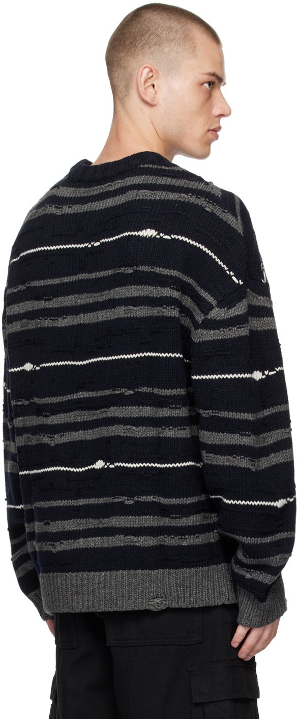 Juun.J Multicolor Crewneck Sweater
