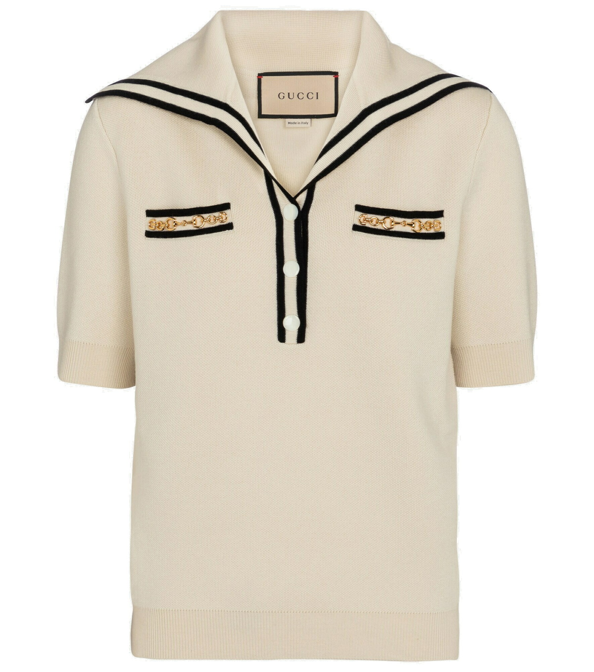 Gucci - Embellished wool top Gucci