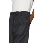 OAMC Navy Cotton Drawstring Trousers