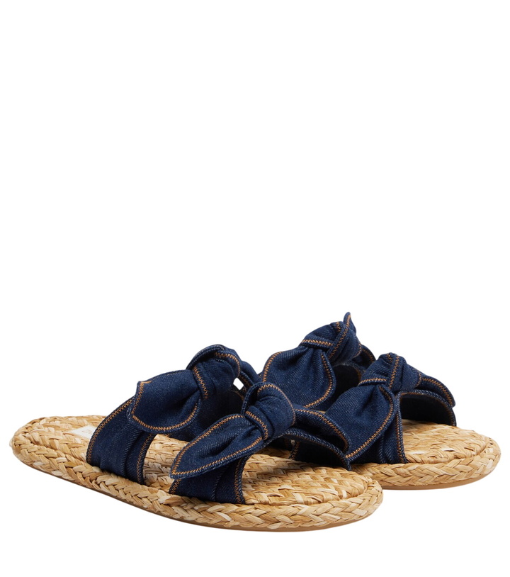 Photo: Zimmermann Carousel denim espadrille slides