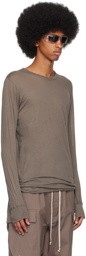 Rick Owens Gray Basic Long Sleeve T-Shirt