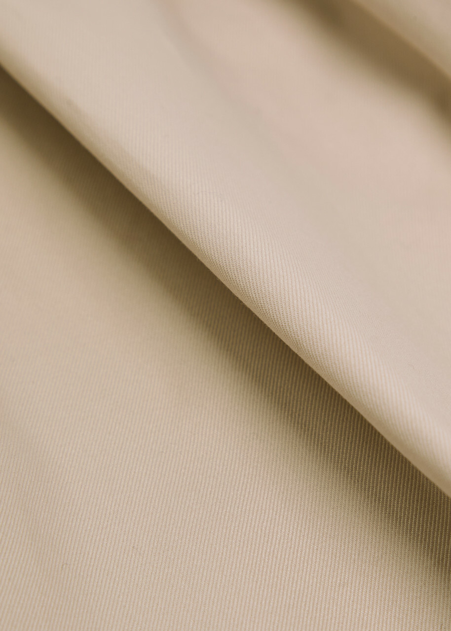 Emporio Armani Pleated Cotton-poplin Trousers Light Brown