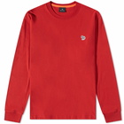 Paul Smith Men's Long Sleeve Zebra T-Shirt in Red