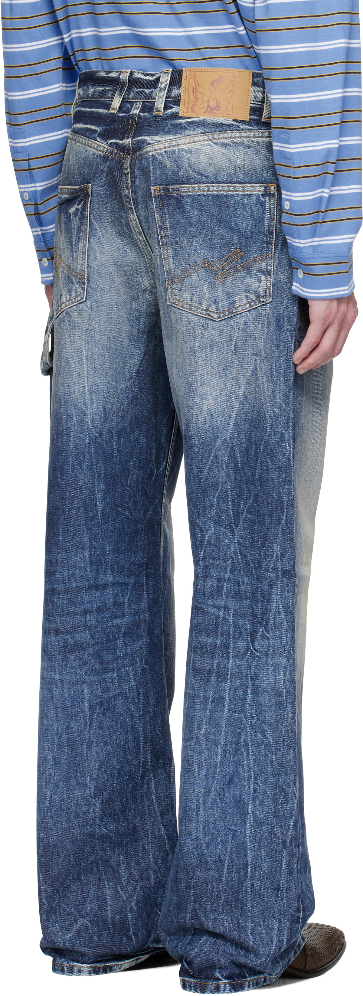 Martine Rose Blue Casual Jeans