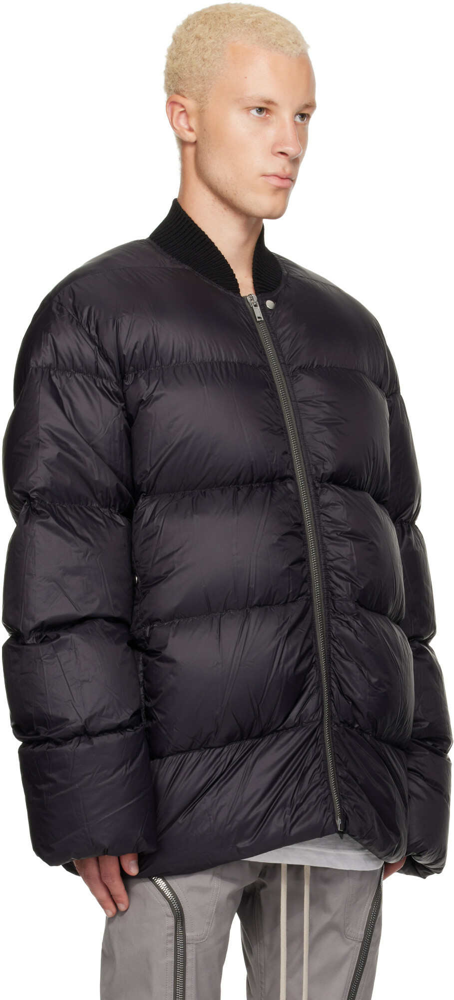 Rick Owens Black Tower Down Flight Jaccket
