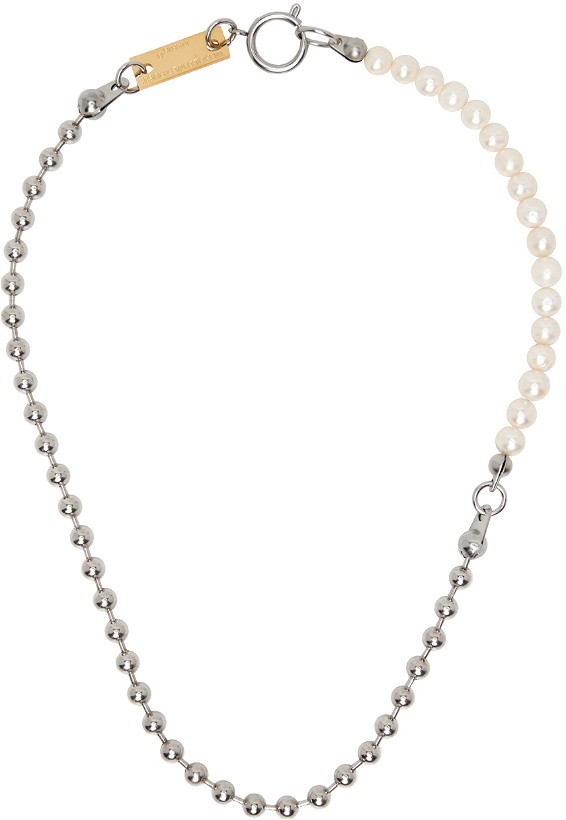 Photo: IN GOLD WE TRUST PARIS Silver Pearl Ball Chain Necklace