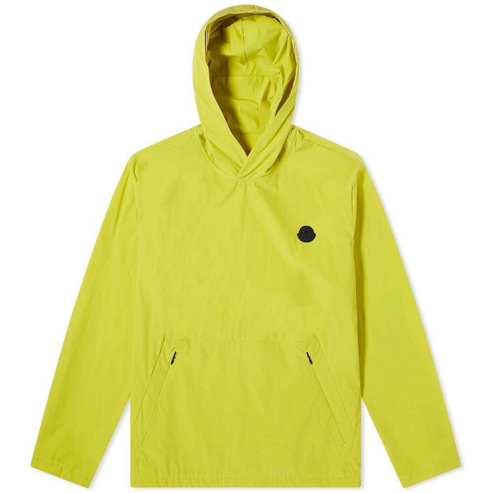 Photo: Moncler Men's Escalle Popover Shell Jacket in Lime