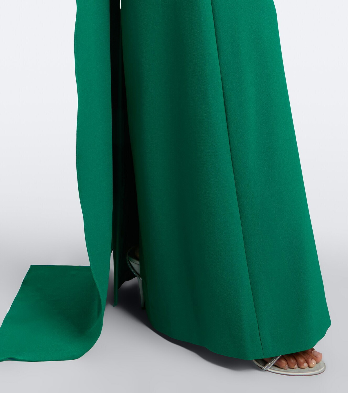 Safiyaa Mallory crêpe gown
