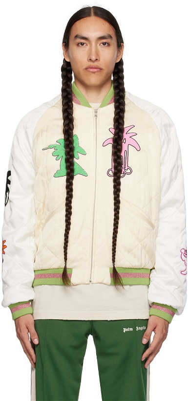 Photo: Palm Angels Multicolor Palmity Bomber Jacket