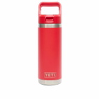 YETI 18oz Rambler Straw Bottle in Rescue Red 