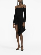 GAUGE81 Black Ansley Off-Shoulder Mini Dress