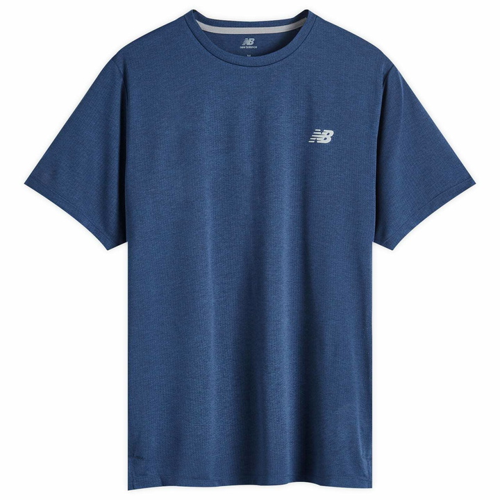 Photo: New Balance Men's Athletics T-Shirt in Navy