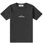 Stone Island Junior Centre Logo T-Shirt in Black