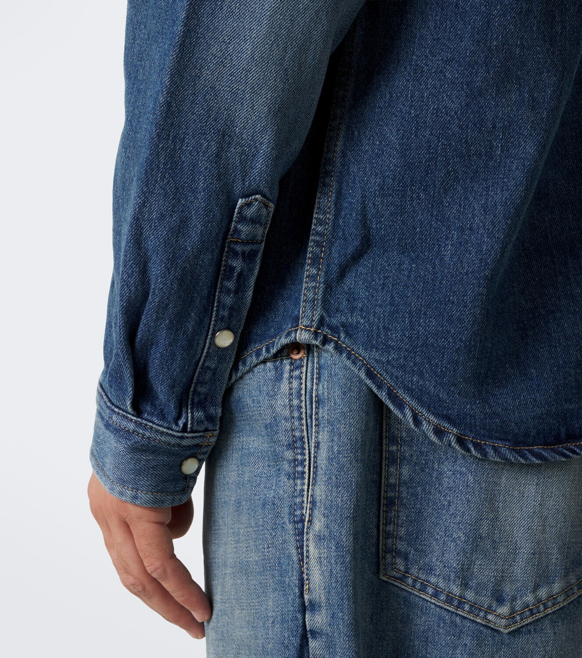 Saint Laurent Cassandre denim shirt