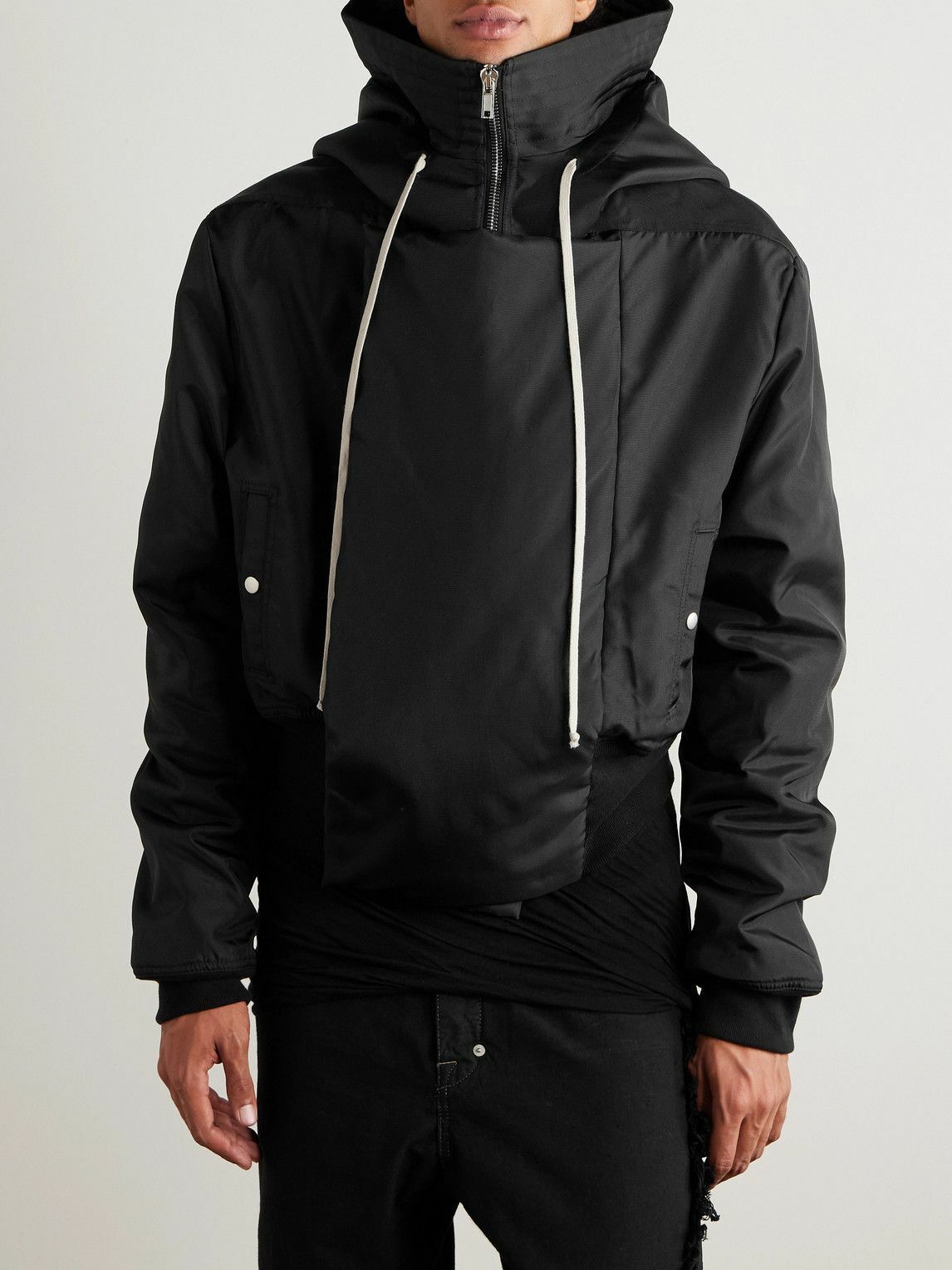 DRKSHDW by Rick Owens - Alice Cropped Padded Nylon-Canvas Hooded