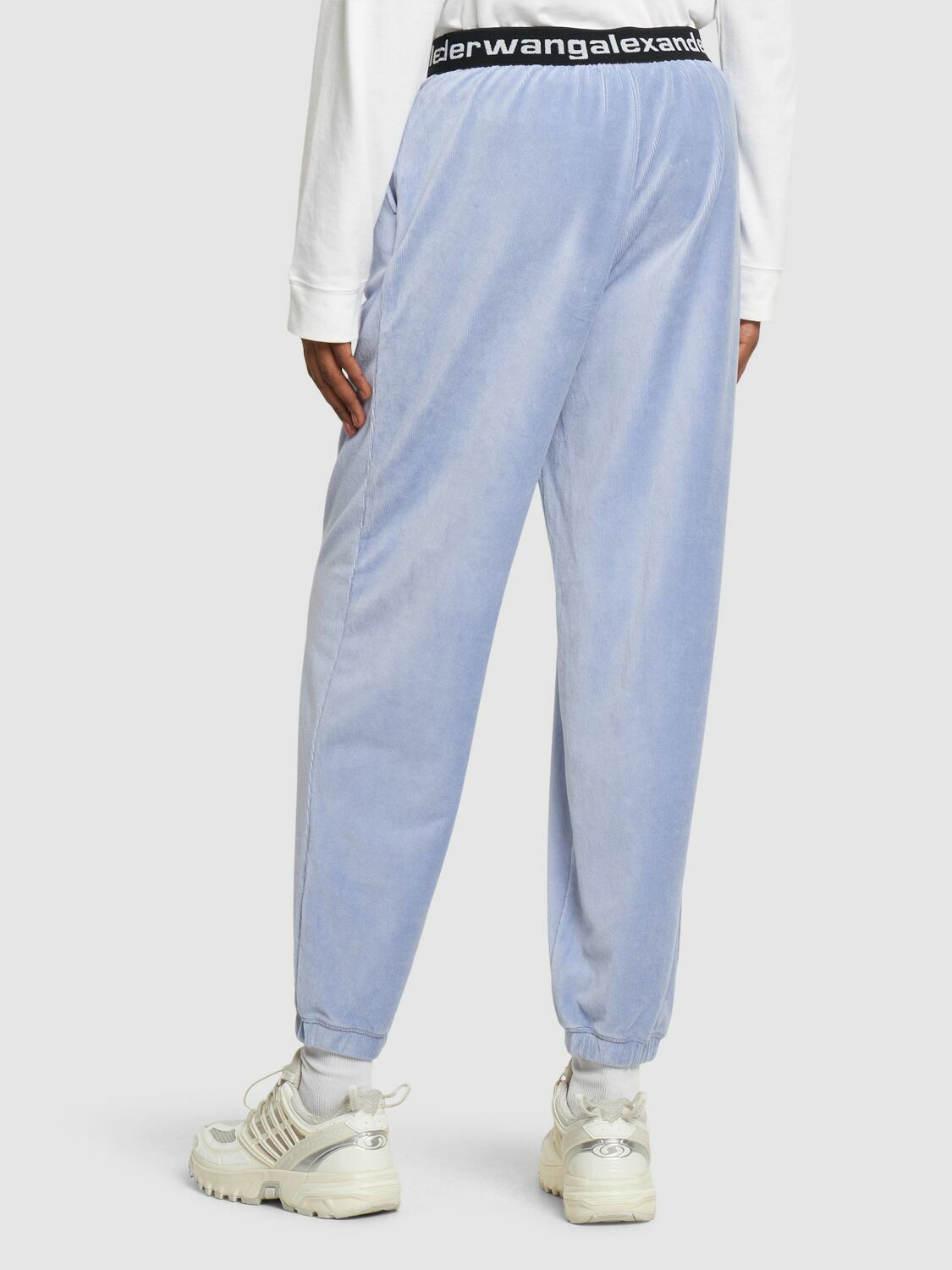 ALEXANDER WANG - Stretch Corduroy Sweatpants W/ Logo