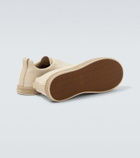 Zegna Triple Stitch canvas slip-on sneakers