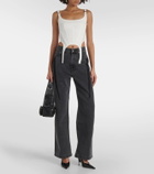 Dion Lee Low-rise wide-leg jeans