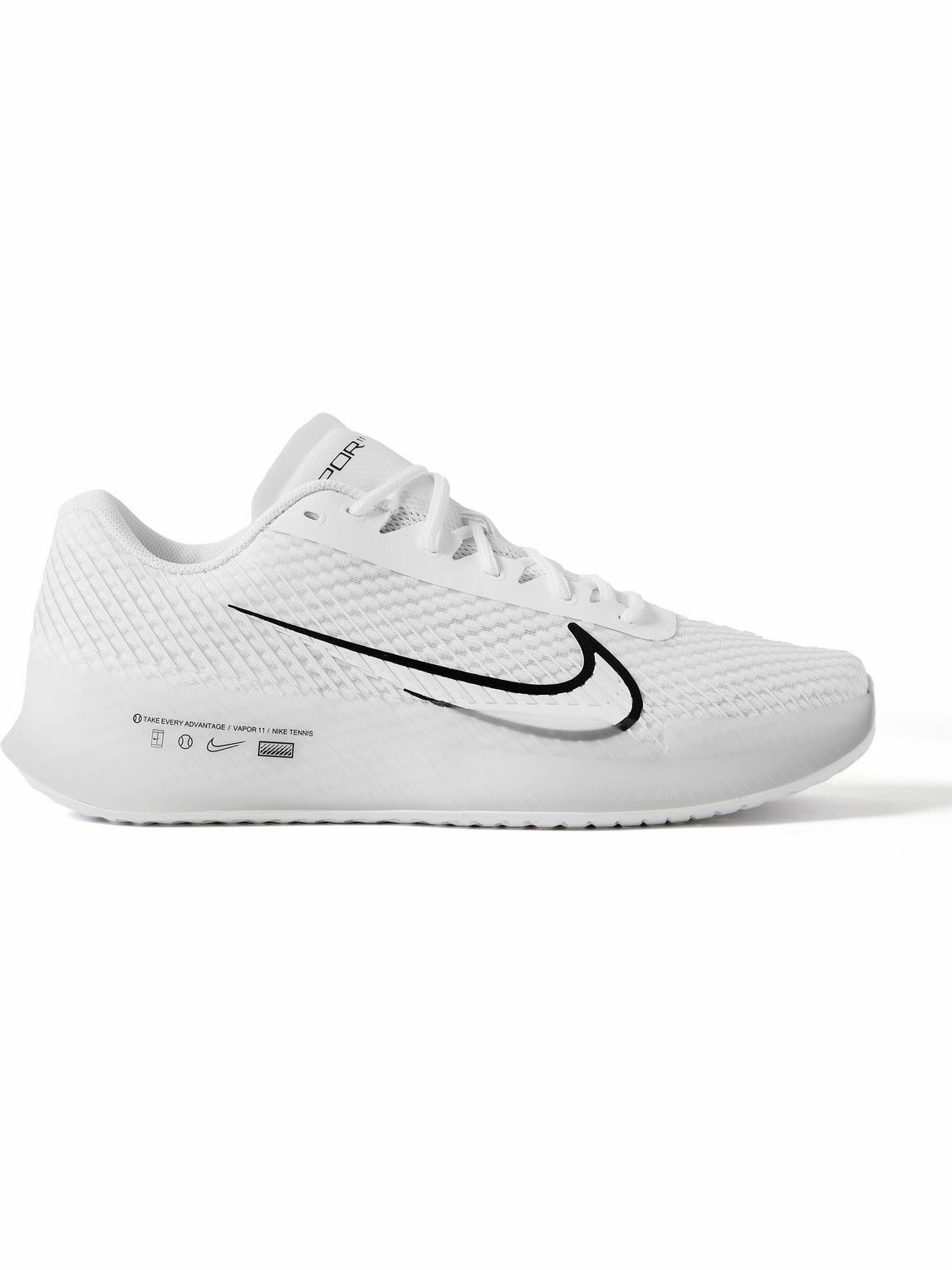 Nike Tennis - NikeCourt Air Zoom Vapor 11 Rubber-Trimmed Mesh