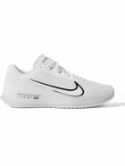 Nike Tennis - NikeCourt Air Zoom Vapor 11 Rubber-Trimmed Mesh Tennis Sneakers - White