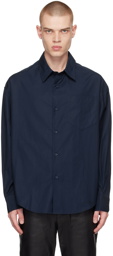 AMI Paris Navy Boxy Shirt