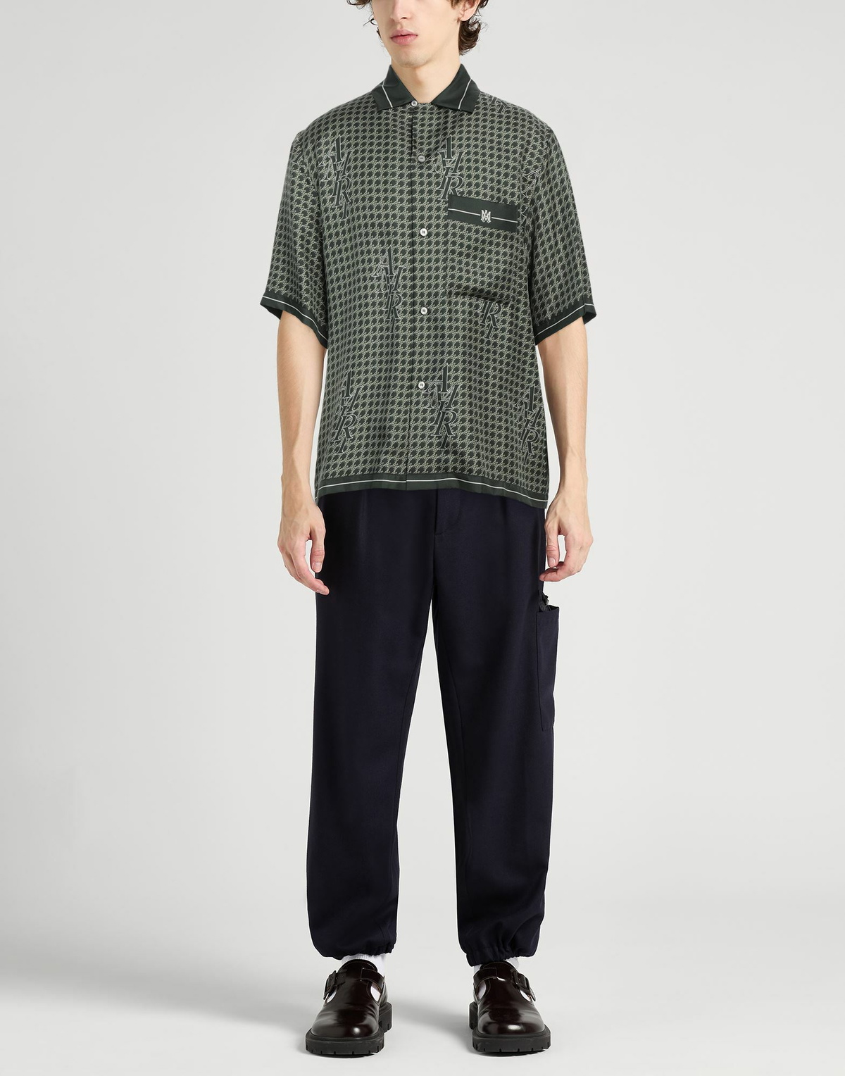 Amiri Mens Shirt Military in Green