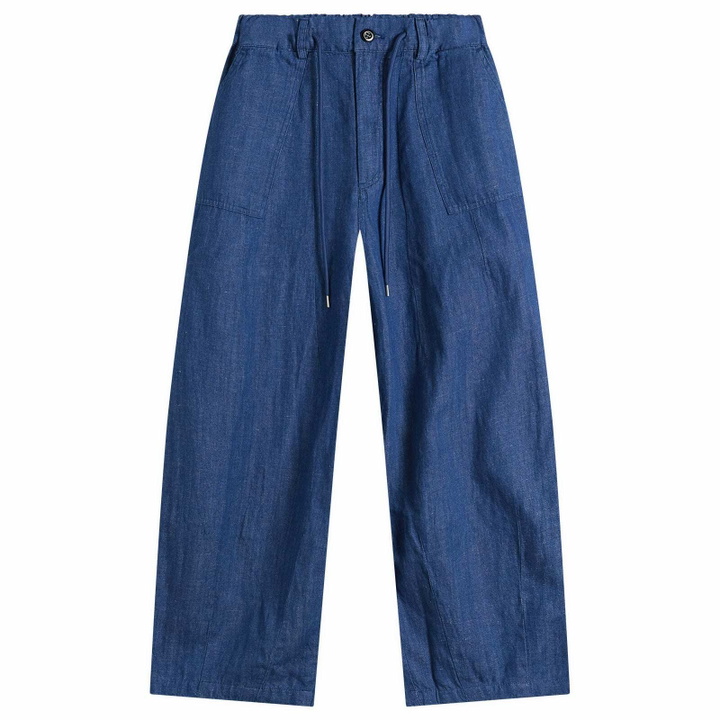 Photo: FrizmWORKS Men's Denim Balloon Pants in Blue