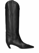 KHAITE - 50mm Dallas Leather Tall Boots