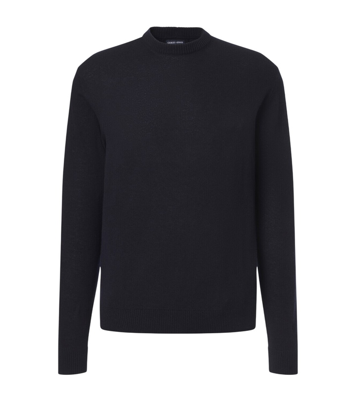 Photo: Giorgio Armani x Alanui cashmere and silk polo shirt