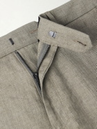 Rag & Bone - Evan Straight-Leg Pleated Linen Trousers - Gray