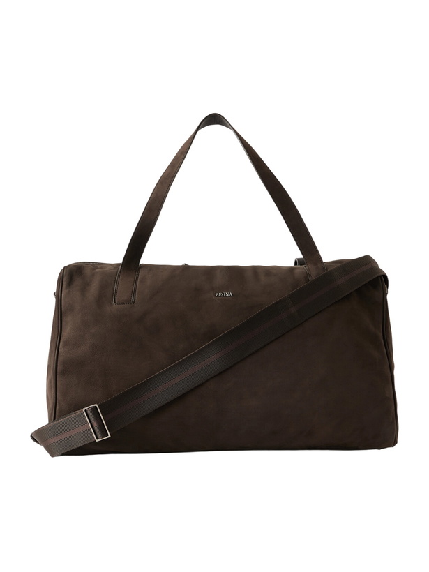 Photo: Zegna - SECONDSKIN Suede Weekend Bag