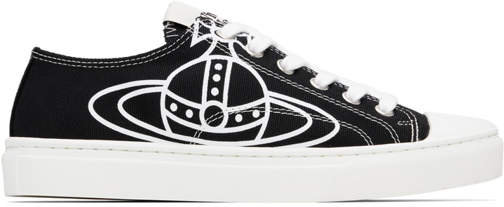 Photo: Vivienne Westwood Black Plimsoll Low Top 2.0 Sneakers