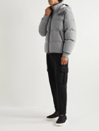 Zegna - Quilted Oasi Cashmere Hooded Down Jacket - Gray