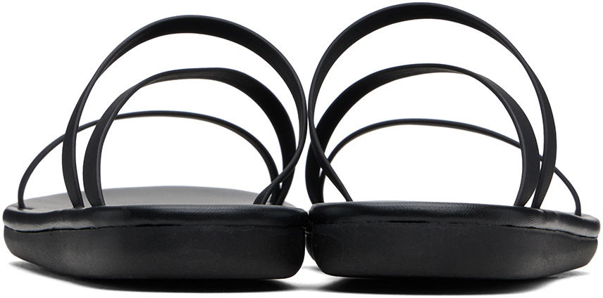 Ancient Greek Sandals Black Parthena Sandals