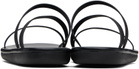 Ancient Greek Sandals Black Parthena Sandals