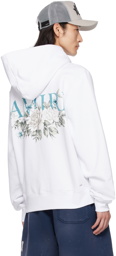 AMIRI White Floral Hoodie