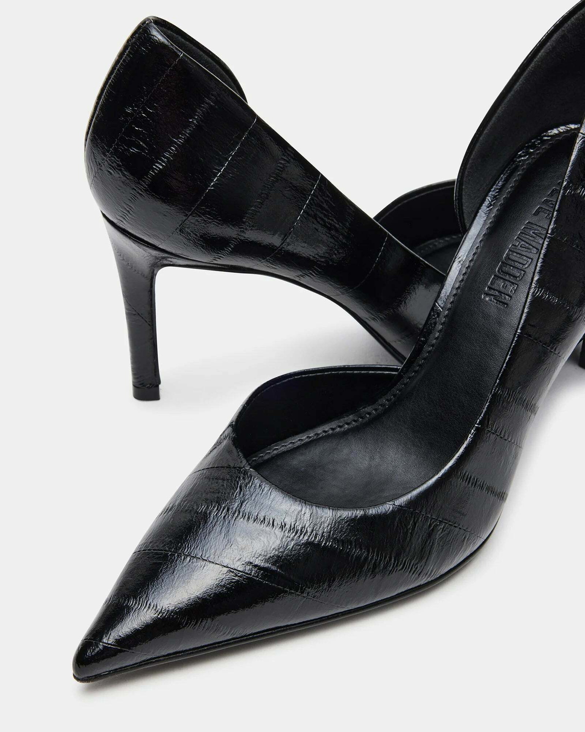 Steve Madden Nula Heels in Black Exotic