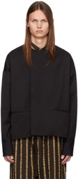 UMA WANG Black Bolsorano Tobin Shirt