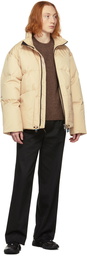 Acne Studios Beige Down Jacket