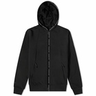 Moncler Men's Taping Zip Up Hoody in Black